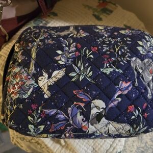 Floral Quilted Pouch with Animal Print